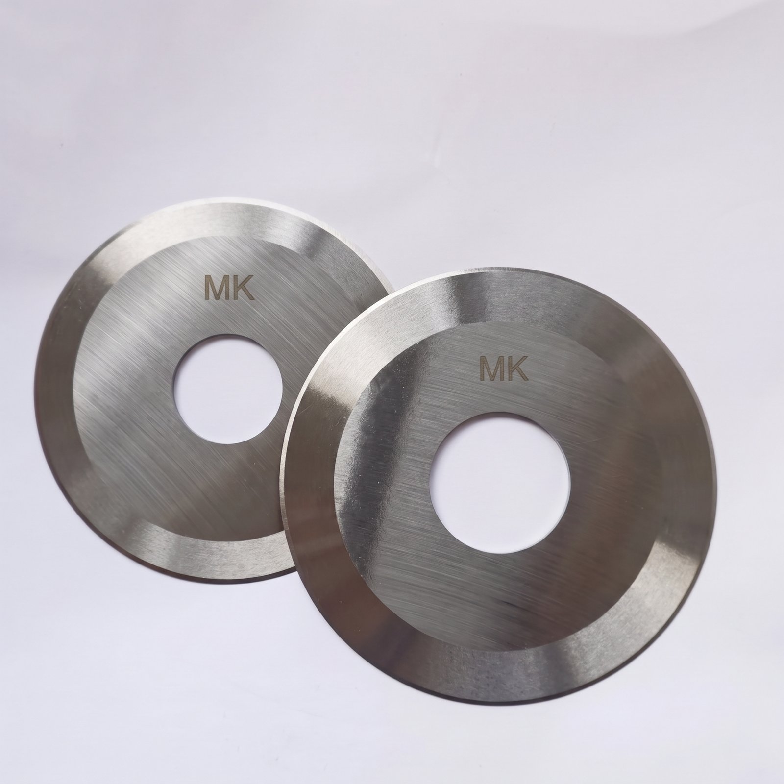 Cuchilla Circular Slitter Doble Filo Acero M2 para Cart&oacute;n y Papel